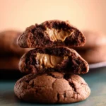 Peanut Butter Stuffed Chocolate Cookies First Image