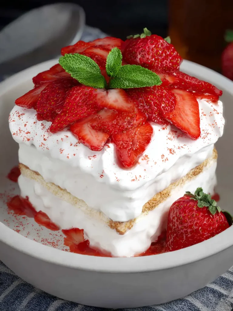 Strawberry Icebox Cake For One First Image