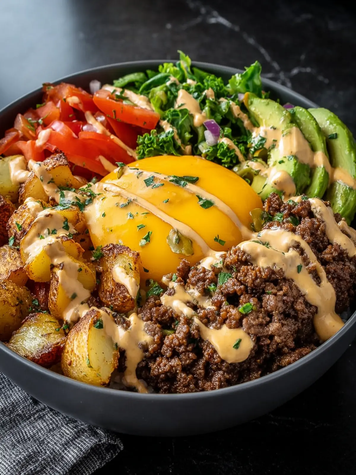The Best Smash Burger Bowl – Easy Low Carb Burger Bowl Recipe First Image