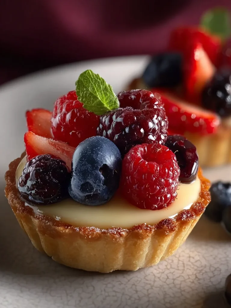 Berry Custard Tartlets First Image