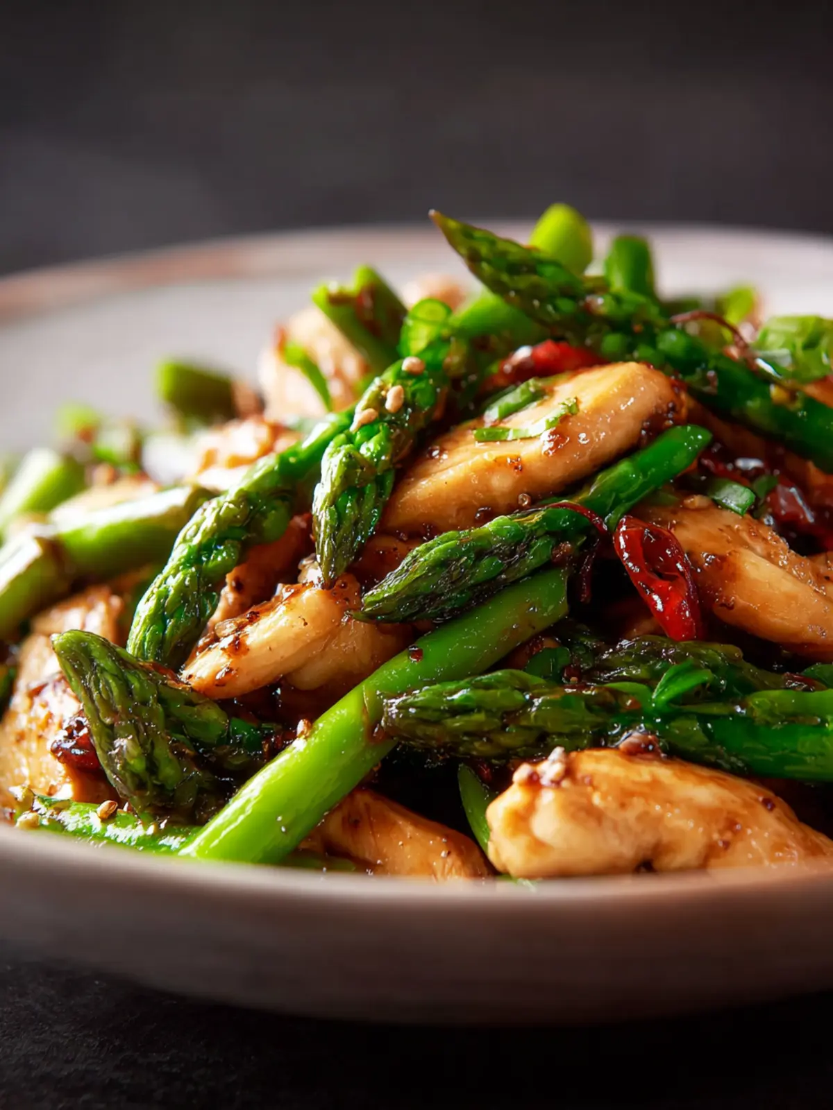 Chicken Asparagus Stir Fry First Image