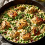 Creamy Chicken Peas Skillet First Image