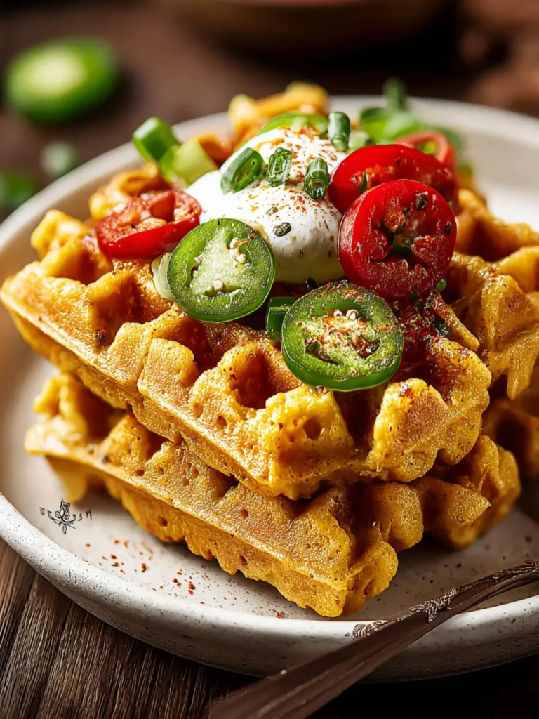 Jalapeno Cornbread Waffles First Image