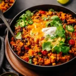 One Skillet Sweet Potato Burrito Bowls First Image