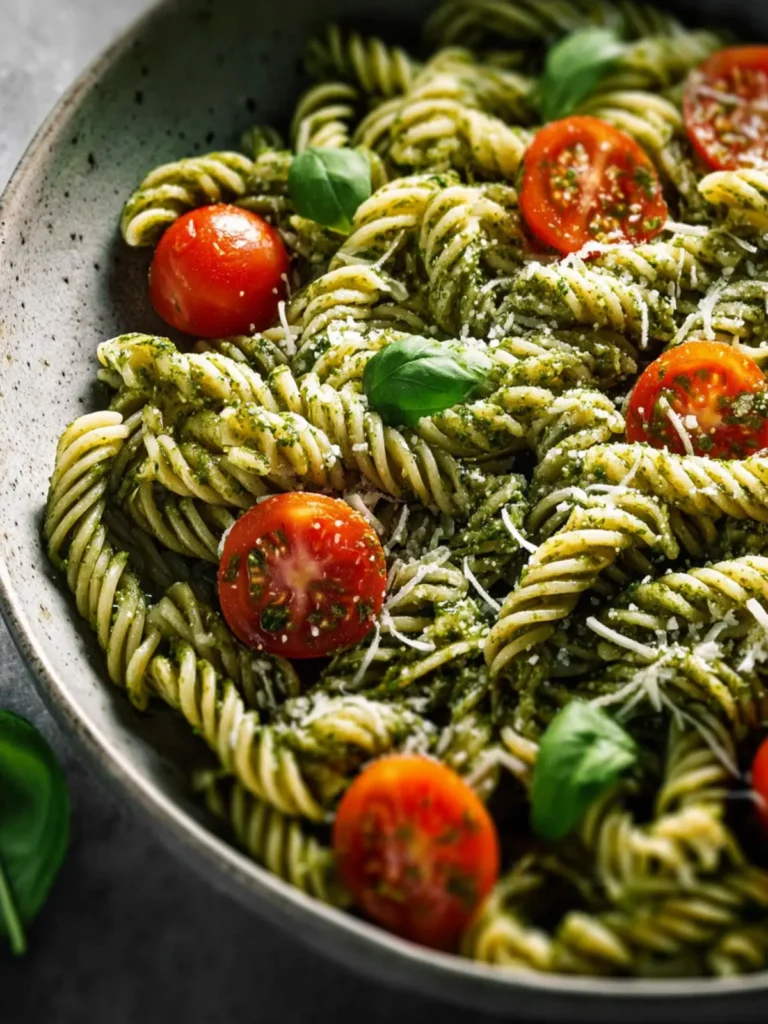 Pesto Pasta Recipe First Image