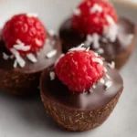Raspberry Coconut Chocolate Bites First Image