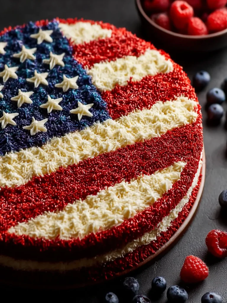 American Flag Cake First Image