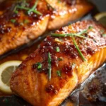 Honey Garlic Salmon First Image