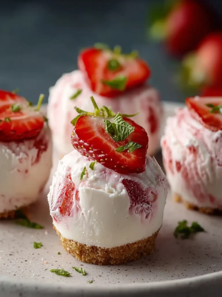 Keto Strawberry Cheesecake Fat Bombs First Image