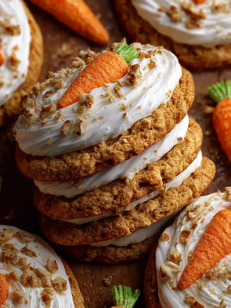 carrot cake cookies ermine frosting First Image