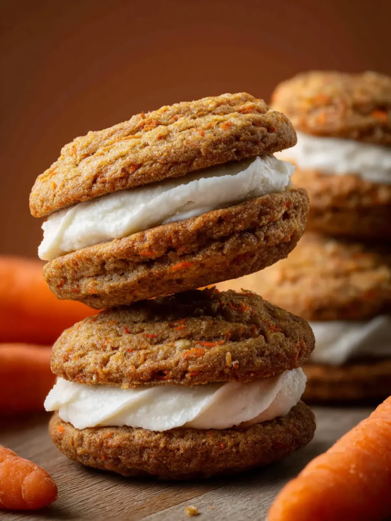 carrot cake sandwich cookies First Image