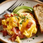 cheesy eggs prosciutto First Image