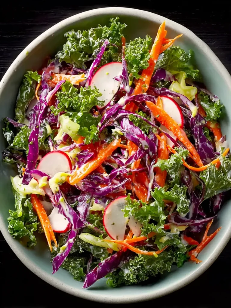 kale slaw mustard dressing First Image