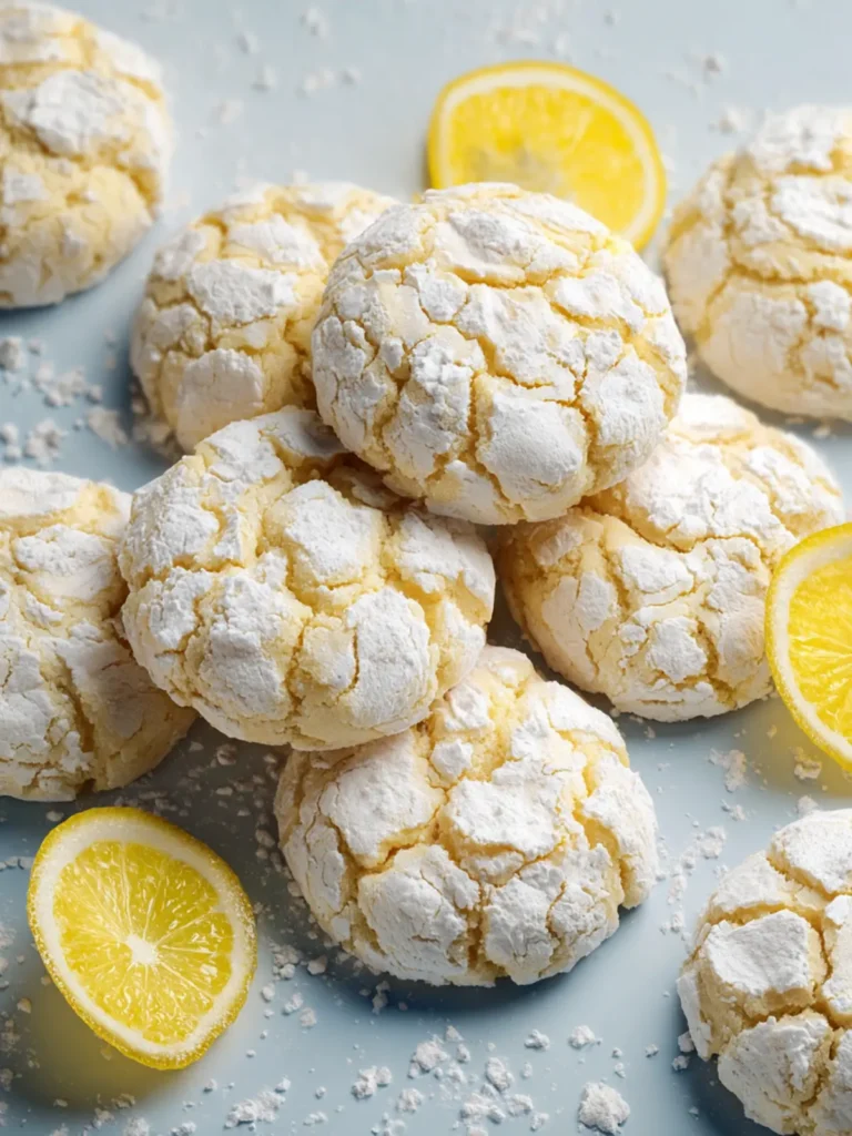 lemon crinkle cookies First Image