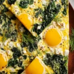 sheet pan eggs spinach feta First Image