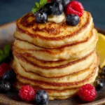 vegan lemon ricotta pancakes First Image